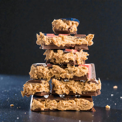 Romige Pindakaas Chocoladereep met Crunchy Bite – 220g